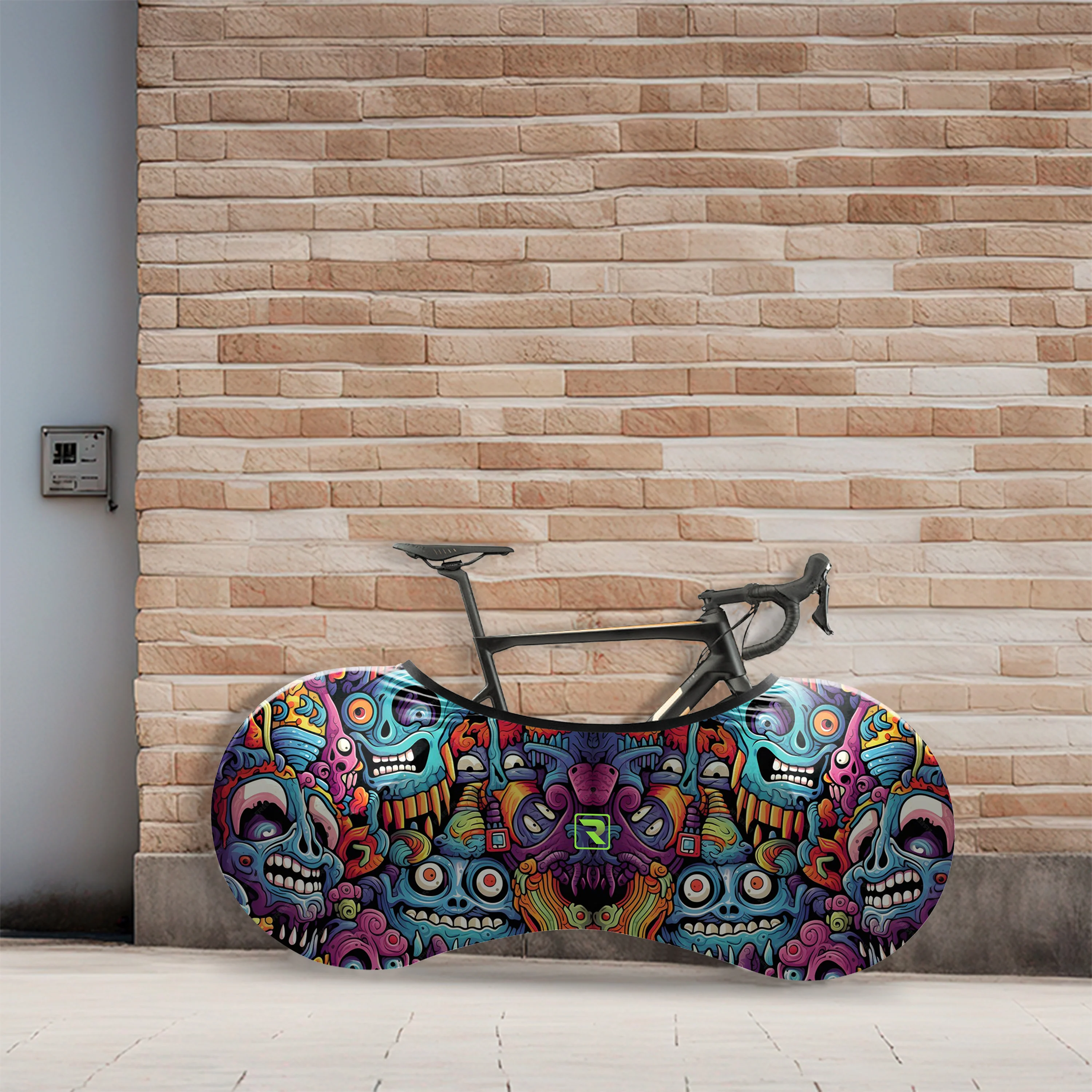 Alien Creatures Multicolor Bicycle Wheels Cover - Image 4