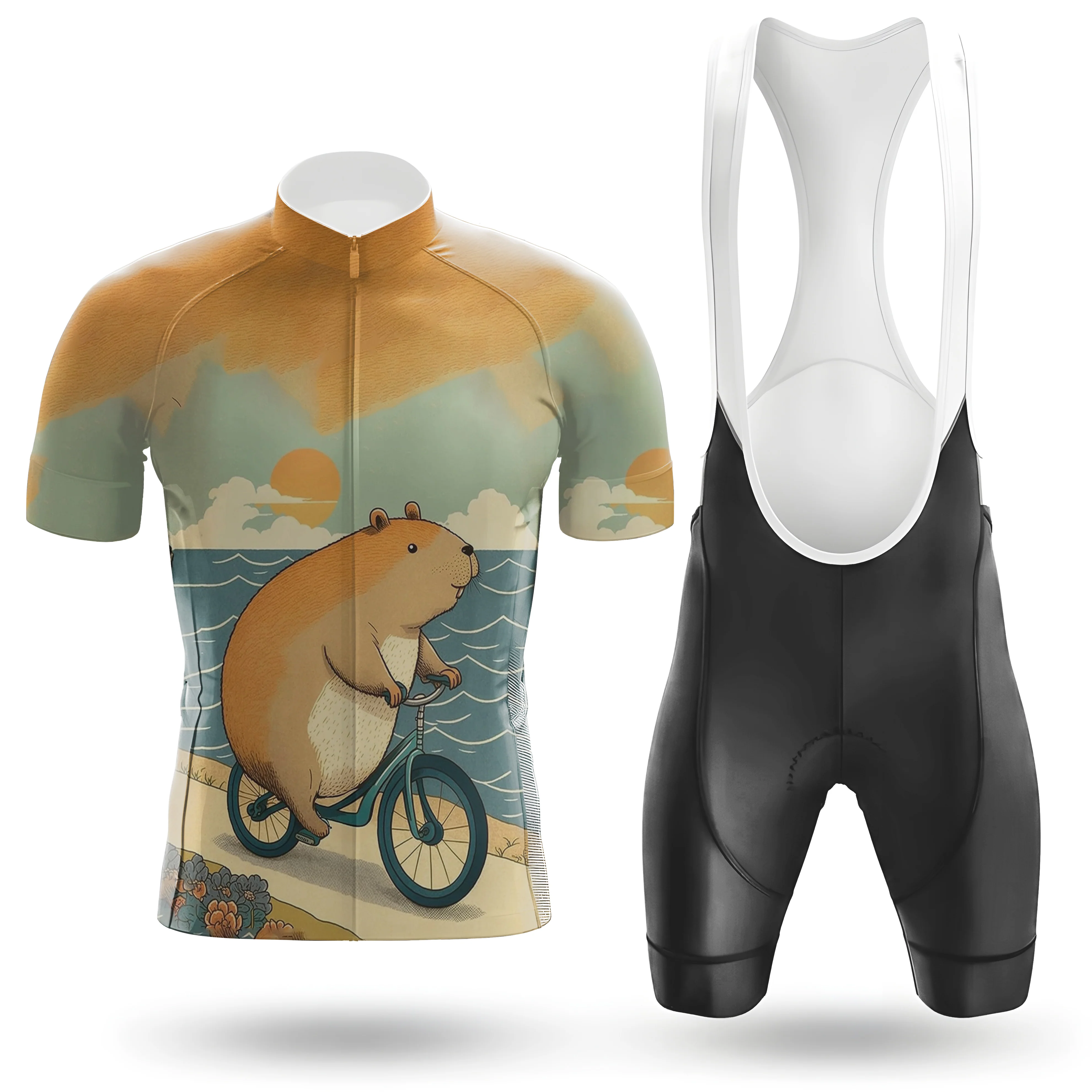 Capybara On A Bike Men's Cycling Kit