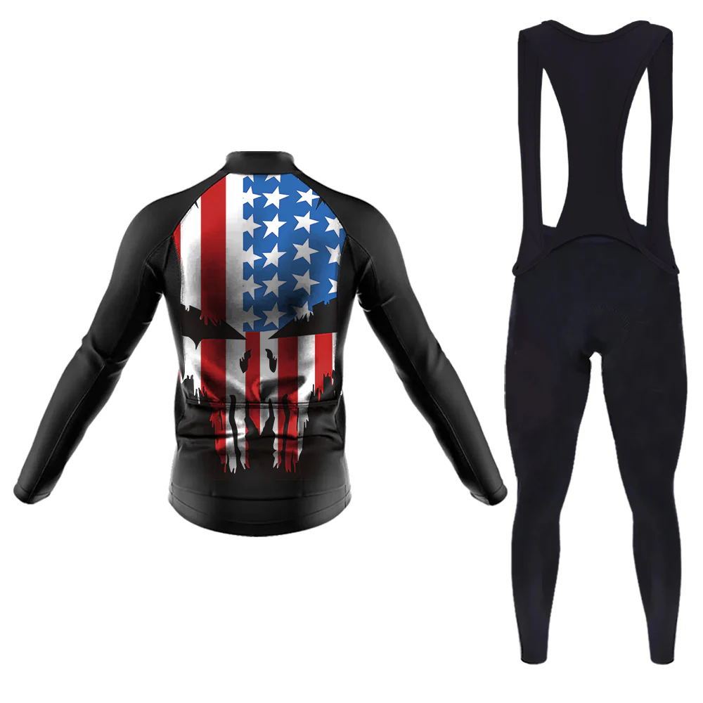 USA Men's Long Sleeve Cycling Kit - Image 2